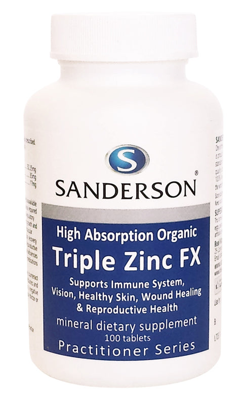 SANDERSON Triple Zinc FX Tabs 100s-Matakana Pharmacy